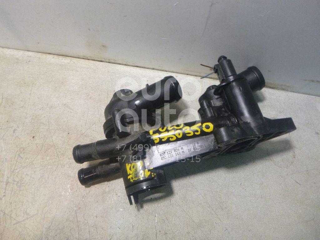 Корпус термостата для VW,Skoda Polo (Sed RUS) 2011>;Polo 2001-2009;Jetta 2006-2011;Fabia 2007-2015;Roomster 2006-2015;Rapid 2013> - Фото №1
