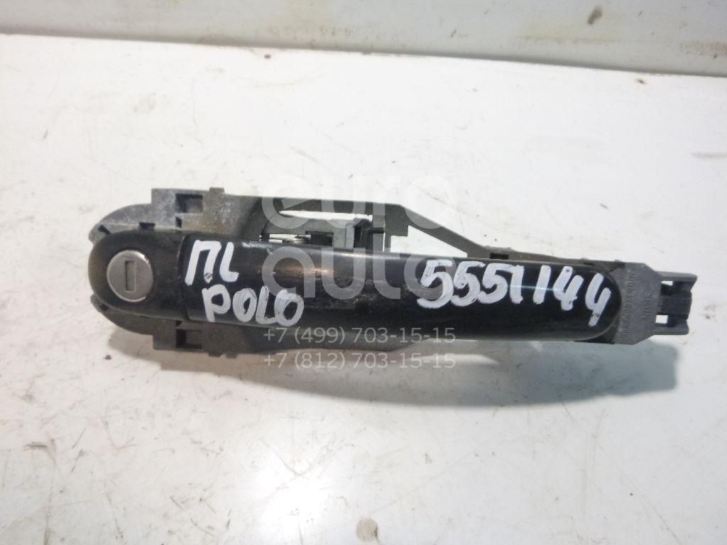 Ручка двери передней наружная левая для VW Polo 2001-2009 - Фото №1