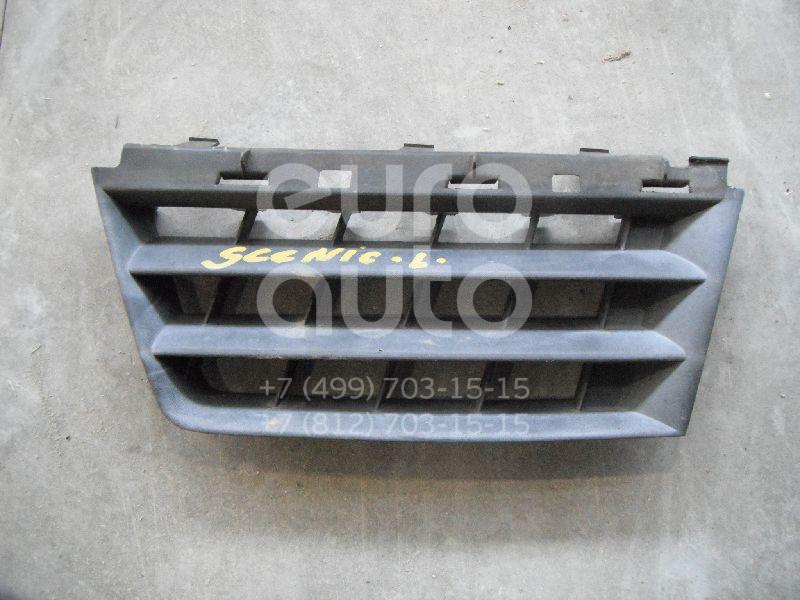 Решетка радиатора левая для Renault Scenic 2003-2009 - Фото №1