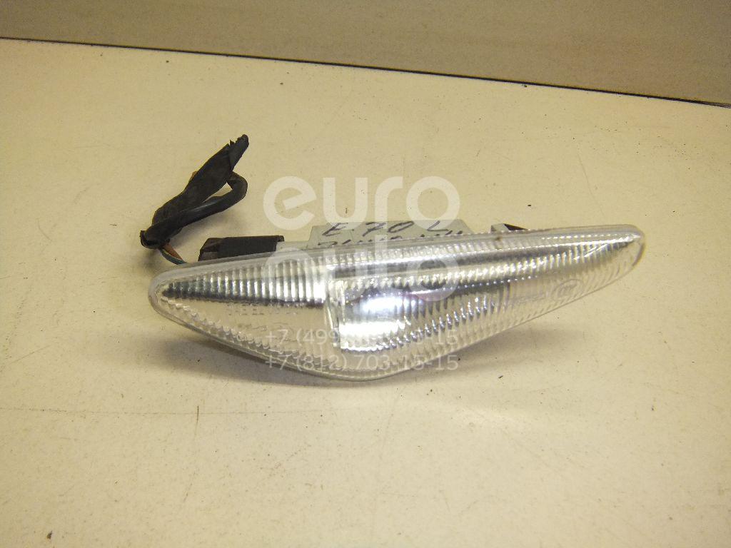 Повторитель на крыло левый белый для BMW X5 E70 2007-2013;X6 E71 2008-2014;X3 F25 2010> - Фото №1