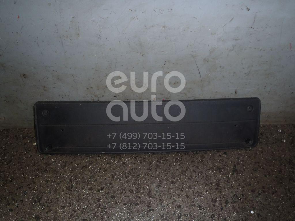 Накладка переднего бампера под номер для BMW X6 E71 2008-2014 - Фото №1