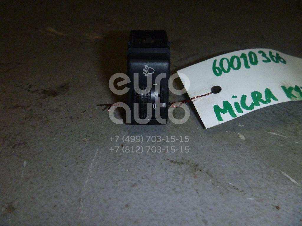 Кнопка корректора фар для Nissan Micra (K12E) 2002-2010;Note (E11) 2006-2013 - Фото №1