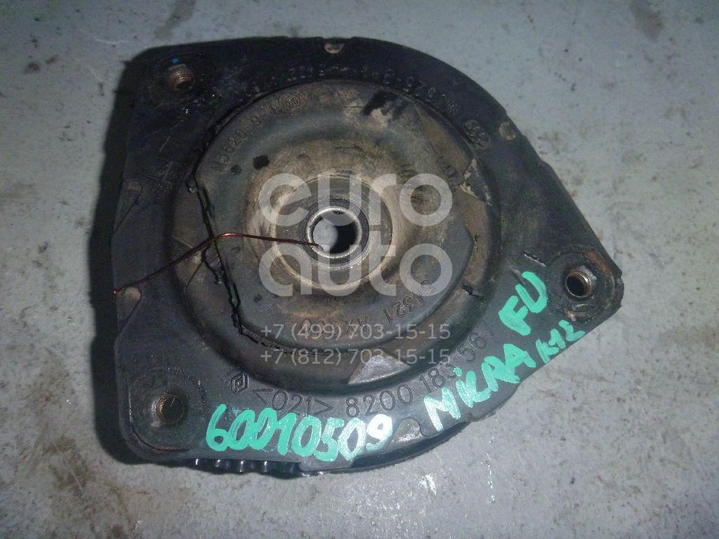 Опора переднего амортизатора левая для Nissan,Renault Micra (K12E) 2002-2010;Note (E11) 2006-2013;Tiida (C11) 2007-2014;Clio III 2005-2012;Modus 2004-2012 - Фото №1