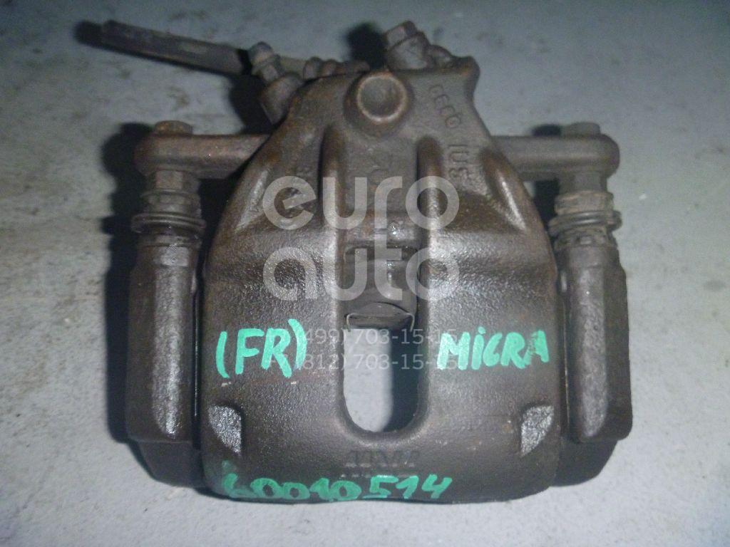 Суппорт передний правый для Nissan Micra (K12E) 2002-2010;Note (E11) 2006-2013 - Фото №1