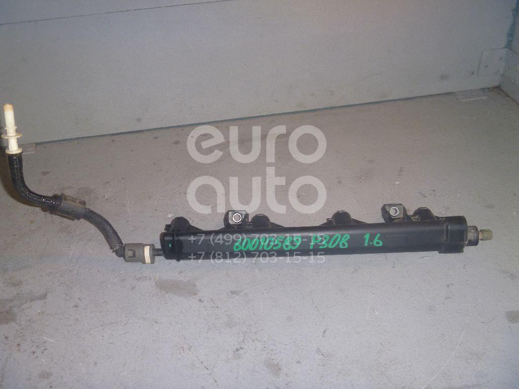 Рейка топливная (рампа) для Peugeot,Citroen 308 I 2007-2015;C4 2005-2011;207 2006-2013;C4 Picasso 2006-2014;Partner Tepee(B9) 2008>;3008 2010>;Berlingo (NEW) (B9) 2008>;C4 II 2011>;DS4 2011-2015;DS3 2009-2015;508 2010>;RCZ 2010-2014;C3 2009-2016;C3 Picasso 2008> - Фото №1