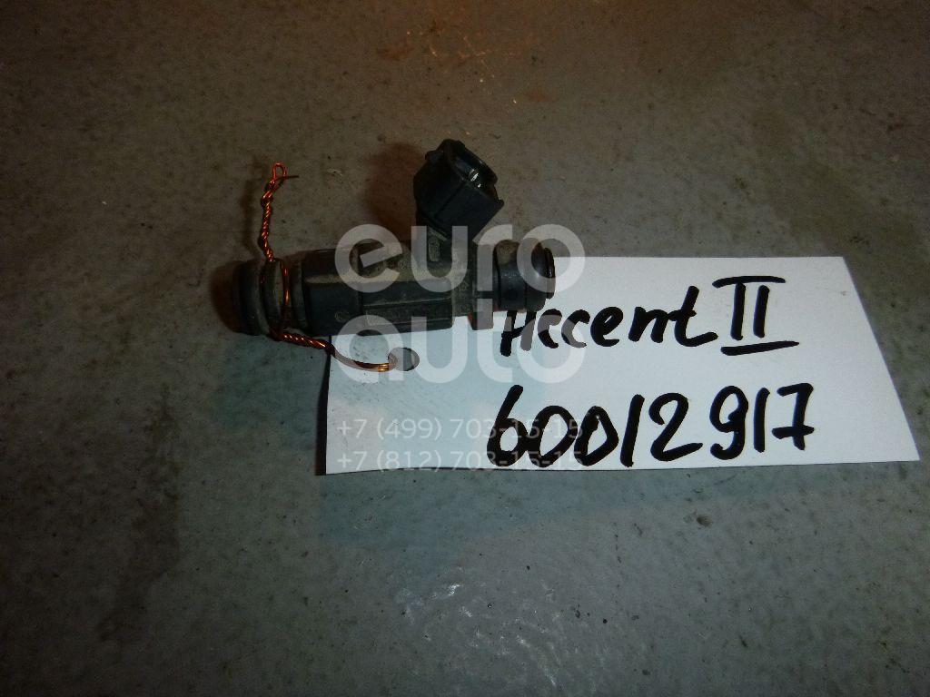 Форсунка инжекторная электрическая для Hyundai,Kia Accent II (+ТАГАЗ) 2000-2012;Getz 2002-2010;Coupe (RD) 1996-2002;Elantra 2000-2006;Matrix 2001-2010;Coupe (GK) 2002-2009;Cerato 2004-2008;Atos Prime 1999-2007 - Фото №1