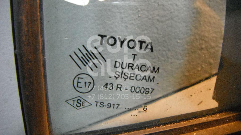 Стекло двери передней правой (форточка) для Toyota Yaris 2005-2011 - Фото №1