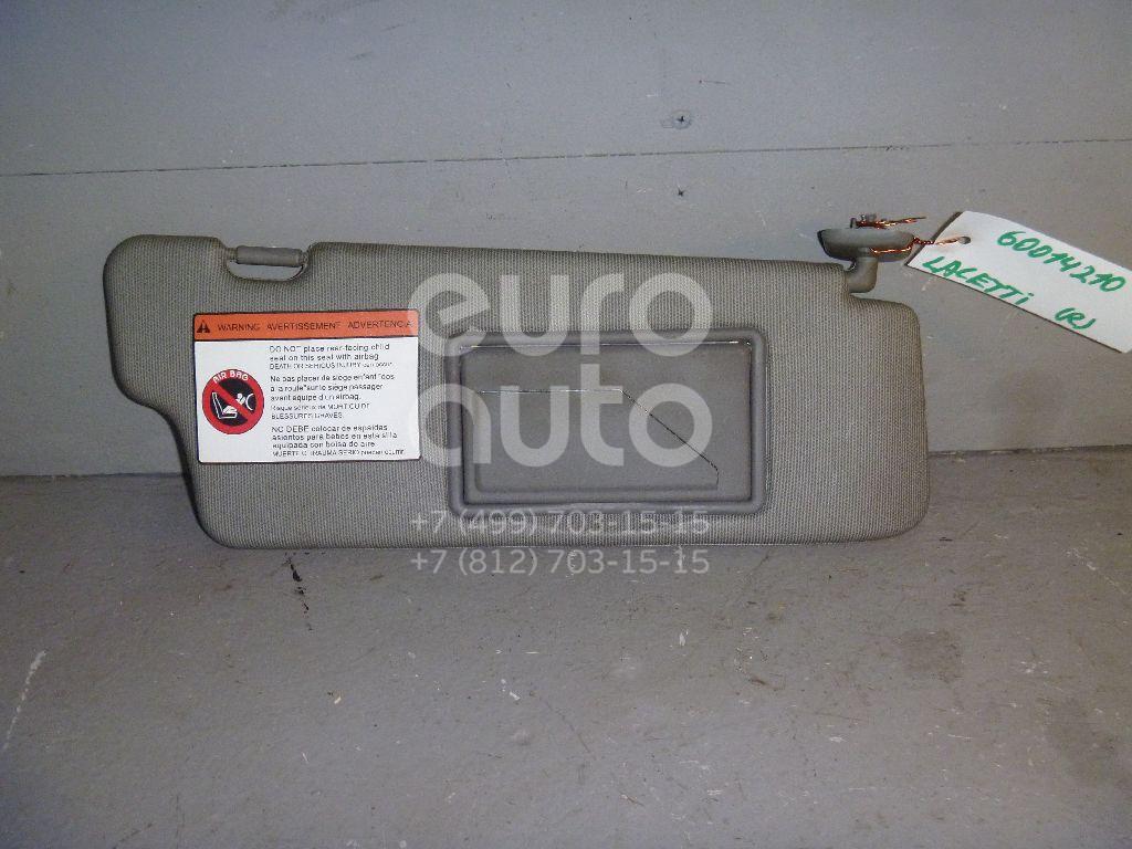 Козырек солнцезащитный (внутри) для Chevrolet,Daewoo Lacetti 2003-2013;Nubira 2003-2007 - Фото №1