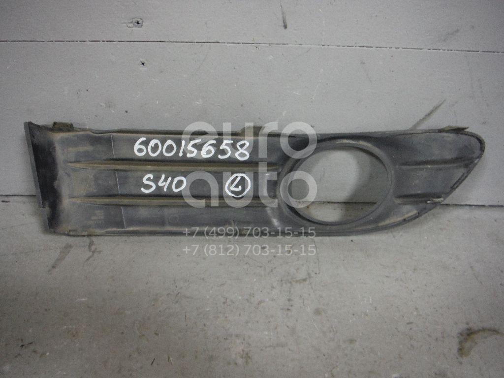 Решетка в бампер левая для Volvo S40 2004-2012;V50 2004-2012 - Фото №1