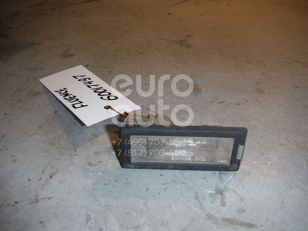 Фонарь подсветки номера для Renault Fluence 2010>;Espace IV 2002-2014;Scenic 2003-2009;Laguna II 2001-2008;Clio III 2005-2012;Laguna III 2008-2015;Modus 2004-2012;Scenic 2009-2015;Latitude 2010-2015;Duster 2012>;Kaptur 2016> - Фото №1