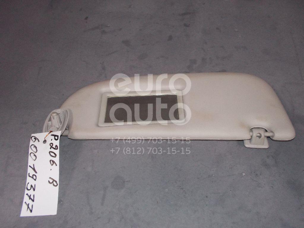 Козырек солнцезащитный (внутри) для Peugeot 206 1998-2012 - Фото №1