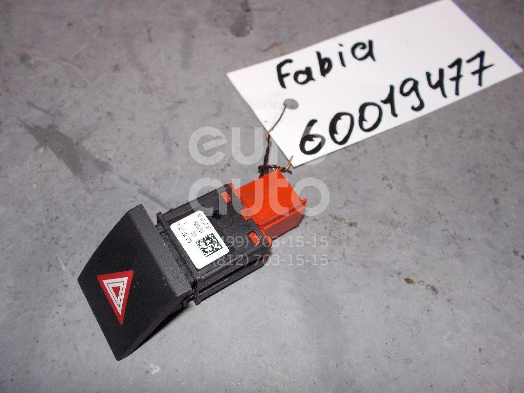 Кнопка аварийной сигнализации для Skoda Fabia 2007-2015;Roomster 2006-2015 - Фото №1