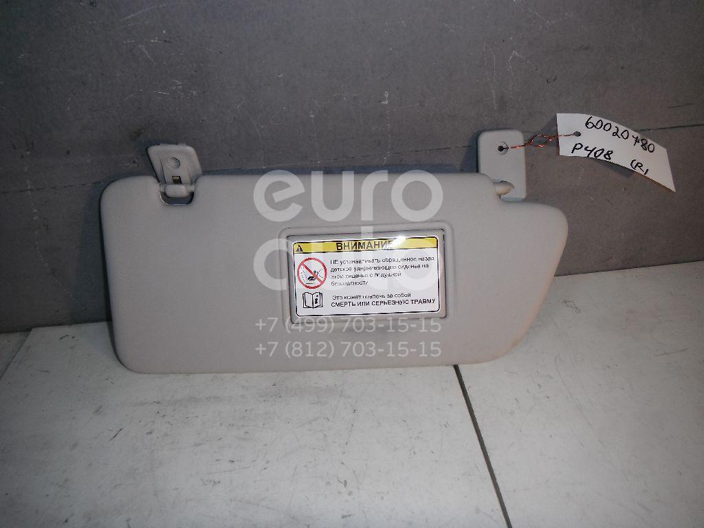 Козырек солнцезащитный (внутри) для Peugeot 408 2012>;3008 2010> - Фото №1