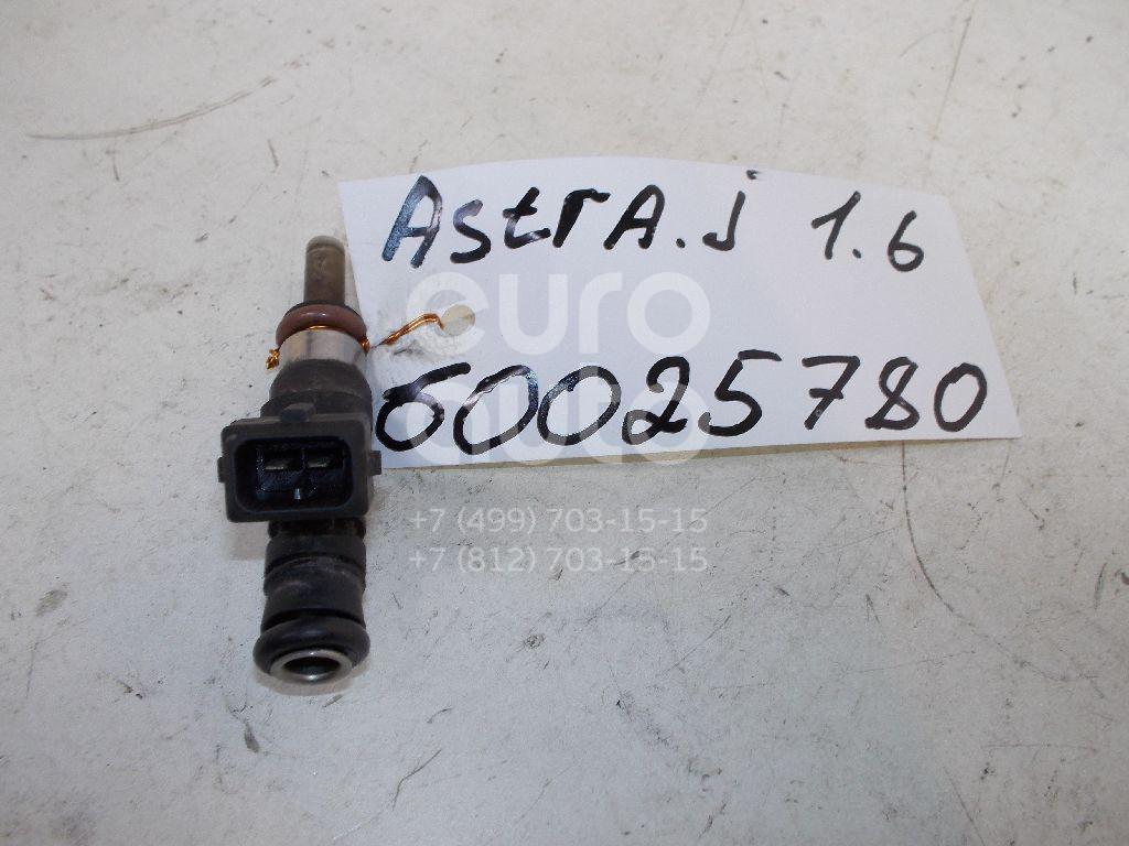 Форсунка инжекторная электрическая для Opel Astra J 2010>;Astra H / Family 2004-2015;Meriva 2003-2010;Corsa D 2006-2015;Zafira B 2005-2012;Insignia 2008> - Фото №1