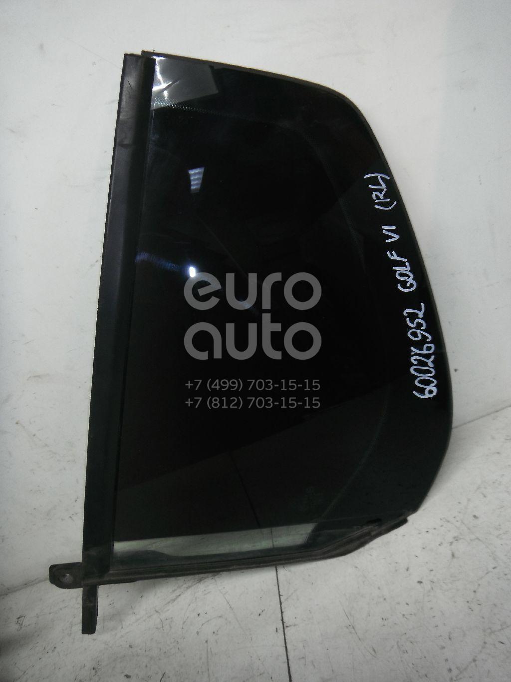 Стекло двери задней левой (форточка) для VW Golf VI 2009-2012 - Фото №1