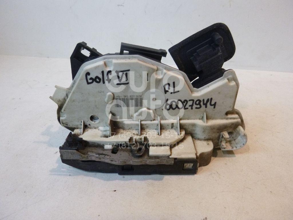 Замок двери передней левой для VW,Seat Golf VI 2009-2012;Polo (Sed RUS) 2011>;Jetta 2011>;Sharan 2010-2015;Alhambra 2010>;Golf VII 2012>;Leon (5F) 2013> - Фото №1