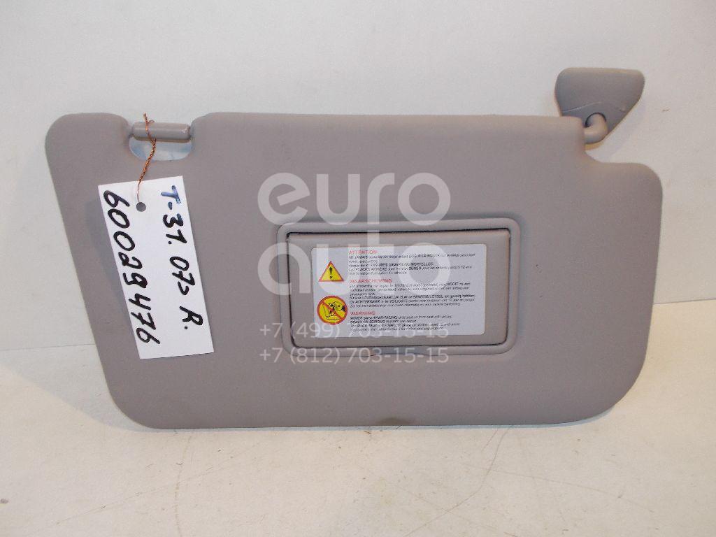 Козырек солнцезащитный (внутри) для Nissan X-Trail (T31) 2007-2014 - Фото №1