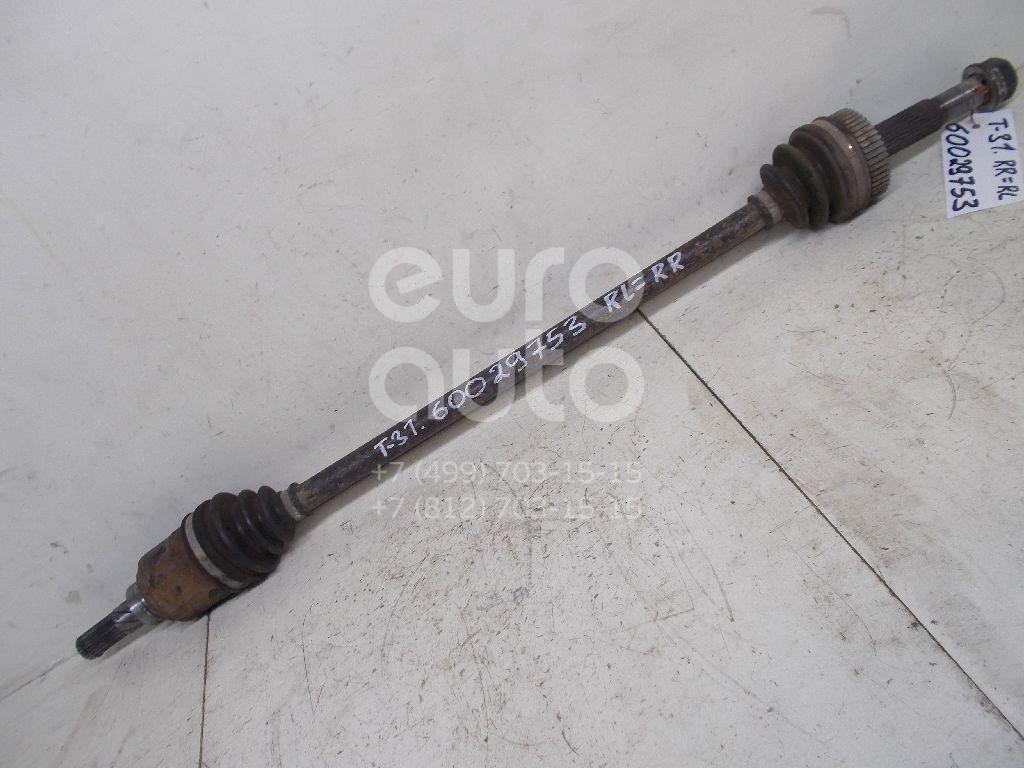 Полуось задняя для Nissan,Renault X-Trail (T31) 2007-2014;Koleos (HY) 2008-2016;Qashqai (J11) 2014> - Фото №1