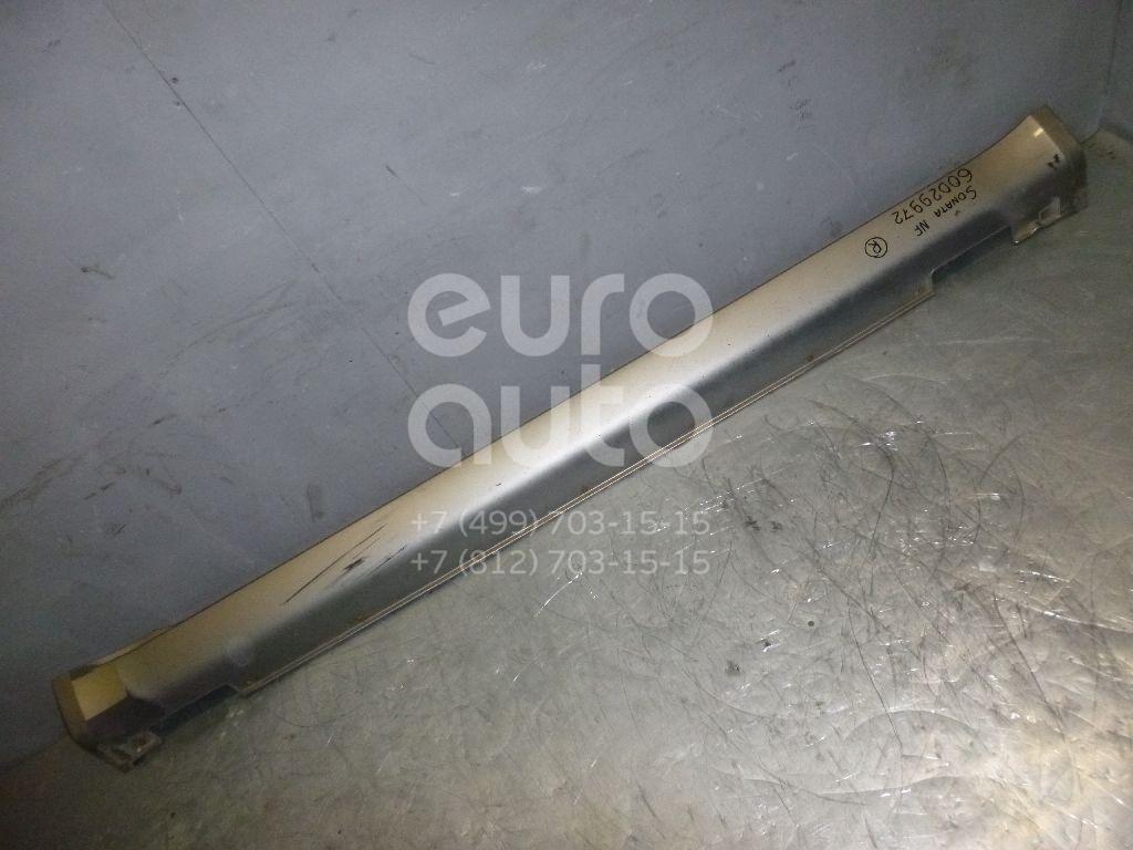 Накладка на порог (наружная) для Hyundai Sonata V (NF) 2005-2010 - Фото №1