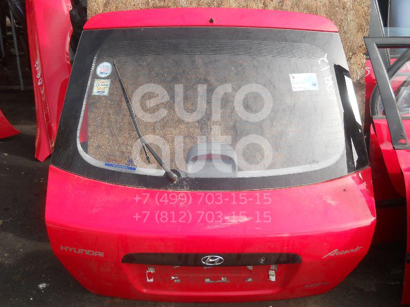 Дверь багажника со стеклом для Hyundai Accent II (+ТАГАЗ) 2000-2012 - Фото №1