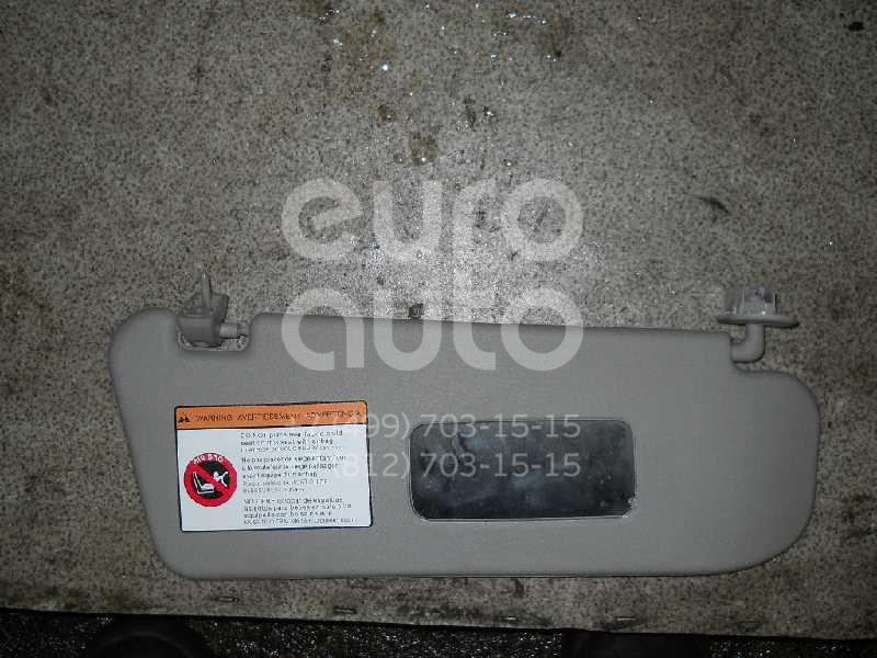 Козырек солнцезащитный (внутри) для Chevrolet Aveo (T250) 2005-2011 - Фото №1