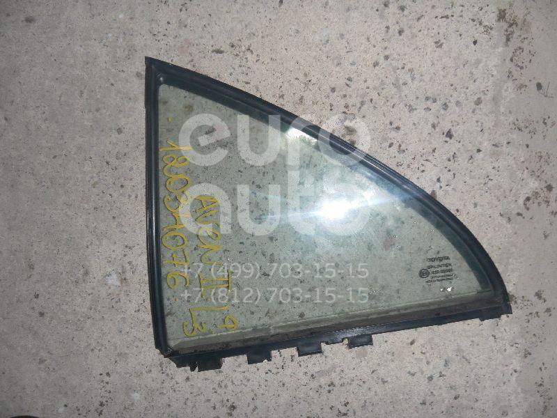Стекло двери задней левой (форточка) для Toyota Avensis II 2003-2008 - Фото №1