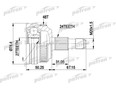 ШРУС наружн к-кт MERCEDES-BENZ: A-Class W168 РКПП 1.4/1.6/1.6CDI/1.7CDI 97- с ABS 48 A140/160 W168 1997-2004 ШРУС наружн к-кт MERCEDES-BENZ: A-Class W168 РКПП 1.4/1.6/1.6CDI/1.7CDI 97- с ABS 48 A140/160 W168 1997-2004