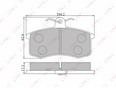 Колодки тормозные передние к-кт Lada Priora 2008-2018