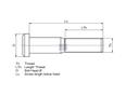 Болт колесный MB Actros M22x1.5x121/110.5 (381 401 0771) DT Truck 16-26 >1996 Болт колесный MB Actros M22x1.5x121/110.5 (381 401 0771) DT Truck 16-26 >1996