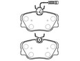 Колодки тормозные дисковые BENZ W124, BM640 W124 E-Klasse 1993-1995 Колодки тормозные дисковые BENZ W124, BM640 W124 E-Klasse 1993-1995