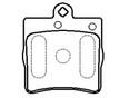 Колодки тормозные дисковые BENZ W202, W210, C208, R170 C208 CLK coupe 1997-2002 Колодки тормозные дисковые BENZ W202, W210, C208, R170 C208 CLK coupe 1997-2002