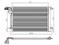 Радиатор кондиционера (конденсер) Roomster 2006-2015