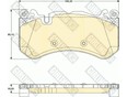 Колодки тормозные дисковые 6117349 W216 coupe 2006-2014 Колодки тормозные дисковые 6117349 W216 coupe 2006-2014