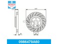 Тормозной диск A180/200/250 W176 2012> Тормозной диск A180/200/250 W176 2012>