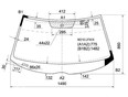 Стекло лобовое в клей MERCEDES-BENZ E-CLASS W210 95-02 4/5D W210 E-Klasse 2000-2002 Стекло лобовое в клей MERCEDES-BENZ E-CLASS W210 95-02 4/5D W210 E-Klasse 2000-2002