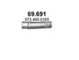 Гофра глушителя MERCEDES BENZ TRUCK ATEGO (1998-2003) Гофра глушителя MERCEDES BENZ TRUCK ATEGO (1998-2003)
