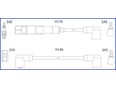 Комплект проводов в/в Mercedes 2,0-2,3 M102 W124 E-Klasse 1993-1995 Комплект проводов в/в Mercedes 2,0-2,3 M102 W124 E-Klasse 1993-1995