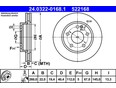 Тормоной диск A140/160 W168 1997-2004 Тормоной диск A140/160 W168 1997-2004