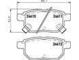 Колодки тормозные задние дисковые к-кт Hover M2 2010-2014