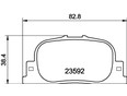 Колодки тормозные задние дисковые к-кт F3 2006-2013