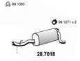 глушитель ASSO 175-491 W210 E-Klasse 1995-2000 глушитель ASSO 175-491 W210 E-Klasse 1995-2000
