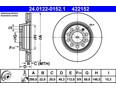 Диск тормозной передний вентилируемый A4 [B6] 2000-2004