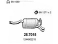 Задняя часть глушителя Mercedes 280 E/E 280/300 E 24V W124 E-Klasse 1993-1995 Задняя часть глушителя Mercedes 280 E/E 280/300 E 24V W124 E-Klasse 1993-1995