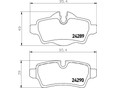 Колодки тормозные задние дисковые к-кт R56 2005-2014