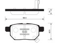 Колодки тормозные задние дисковые к-кт Hover M4 2012-2017