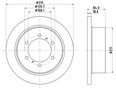 Диск тормозной задний Pajero/Montero II (V1, V2, V3, V4) 1991-1996