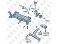 Сайлентблок переднего рычага задний Caddy III 2004-2015