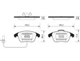 Колодки тормозные передние к-кт A4 [B8] 2007-2015