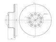 Диск тормозной Metelli W123 1976-1985 Диск тормозной Metelli W123 1976-1985