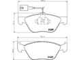 Колодки тормозные передние к-кт 146 1994-2001